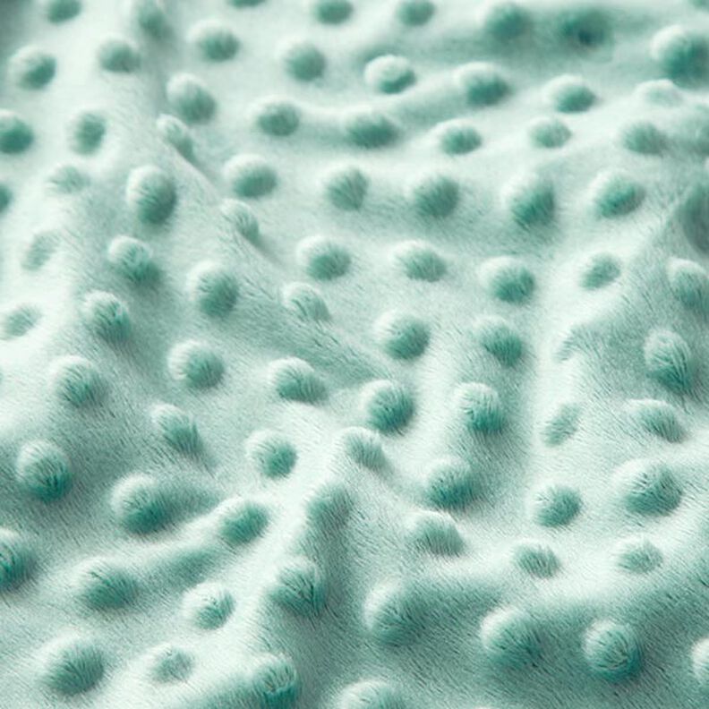 Hebký fleece vyražené puntíky – rákosove zelená,  image number 2