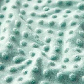 Hebký fleece vyražené puntíky – rákosove zelená, 