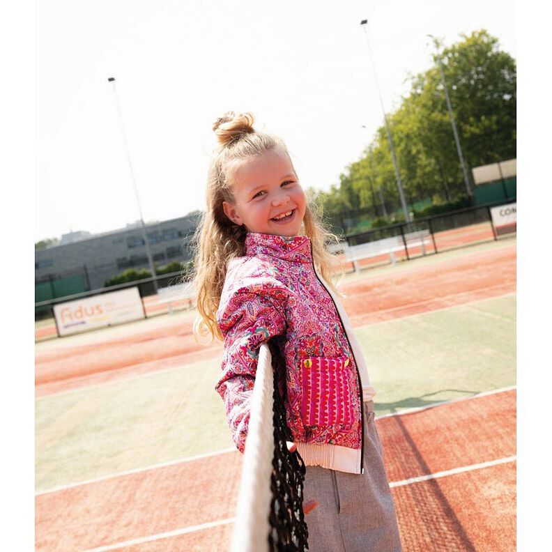 Prošívaná látka Doubleface (oboustranná látka) Kosočtverce | Poppy Fabrics – modrofialková/kaštanově,  image number 7