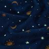 Dekorační látka Noční obloha svítící ve tmě – zlatá/namornicka modr,  thumbnail number 14