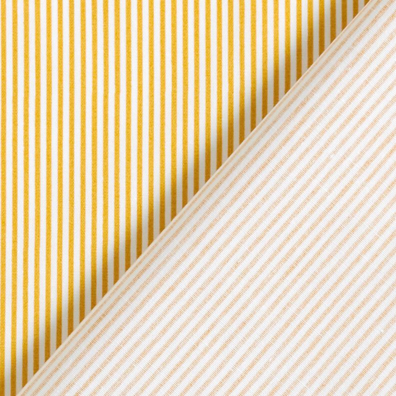 Bavlněný popelín Mini pruhy – kari žlutá/bílá,  image number 4