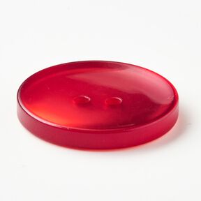 2dírkový lesklý knoflík [Ø 25 mm] – chili, 