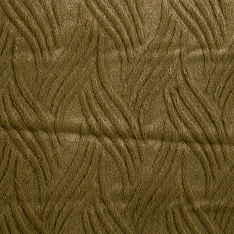 Umělá kožešina Vlnovky – khaki,  image number 1