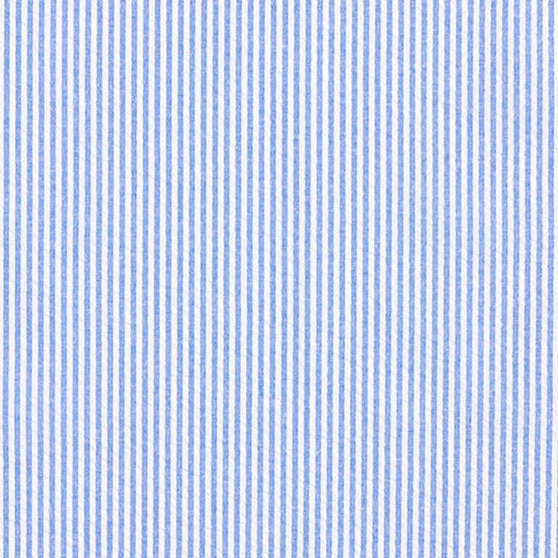 Seersucker bavlněná směs proužkovaná – královská modr/vlněná bílá,  image number 1