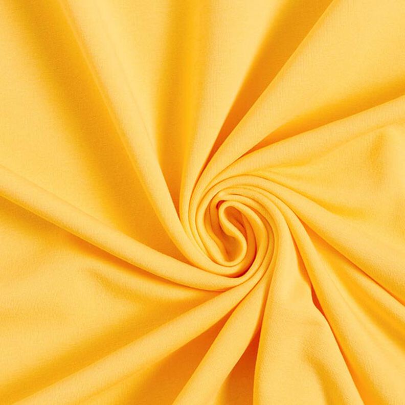Lehká bavlněná teplákovina jednobarevná – sluníčkově žlutá,  image number 1