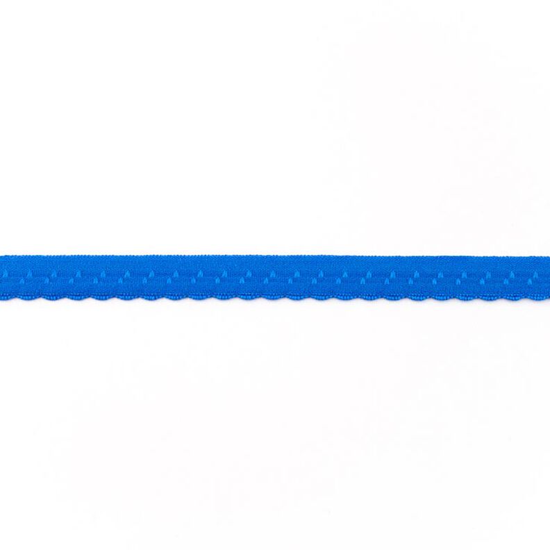 Elastická lemovací stuha Krajka [12 mm] – královská modr,  image number 1