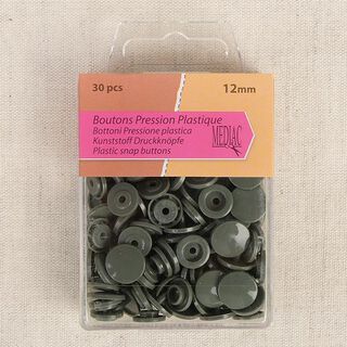 Patentky [ 30 ks / Ø12 mm   ] – khaki, 