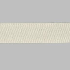 Gumová stuha Basic - vlněná bílá, 