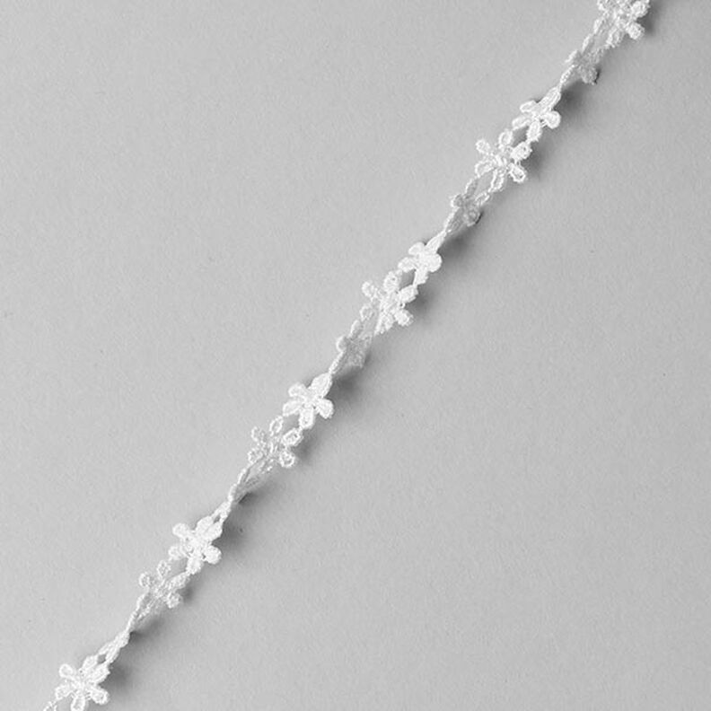 Krajkový prýmek Flower - vlněná bílá,  image number 2