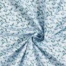 Organická bavlna popelín jemné květy – nebeská modrá,  thumbnail number 3