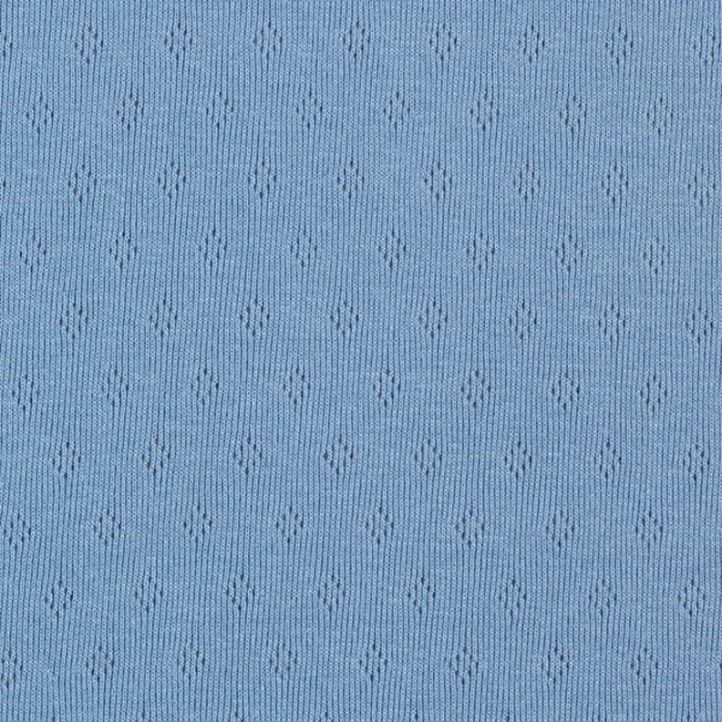 Žerzej z jemného úpletu s dírkovým vzorem – modrá,  image number 1