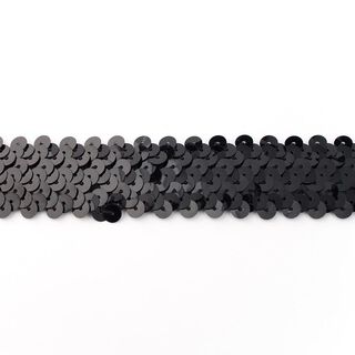 Elastický pajetkový prýmek [30 mm] – černá, 