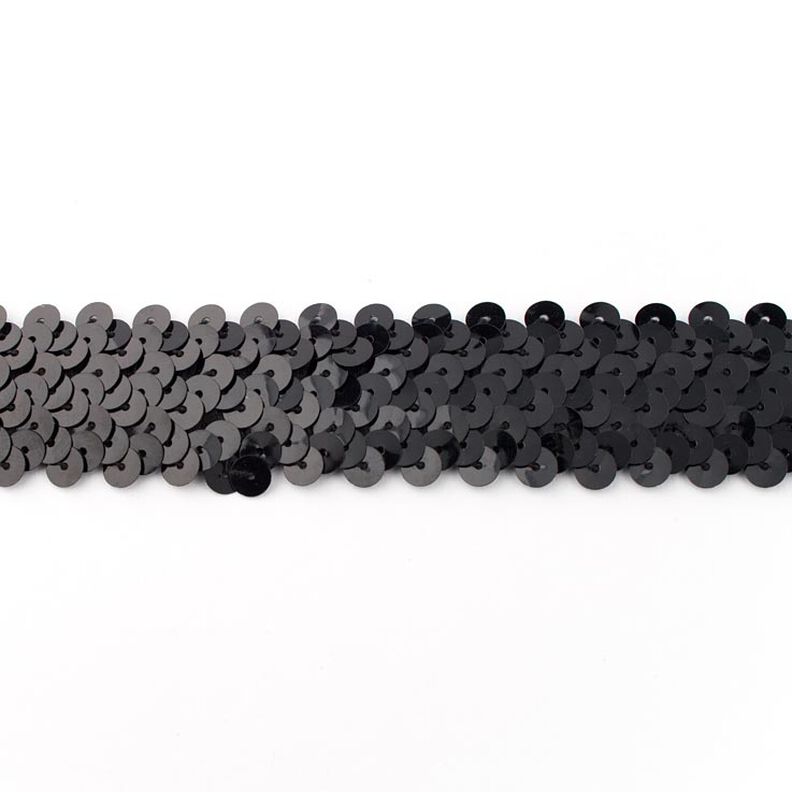 Elastický pajetkový prýmek [30 mm] – černá,  image number 1