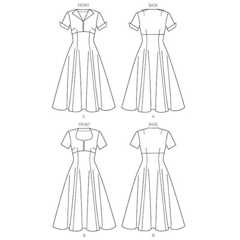 Vintage šaty 1952, Butterick 6018|40 - 48,  image number 8