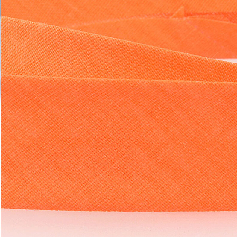 Šikmý proužek Polycotton [20 mm] – zářivě oranžová,  image number 2