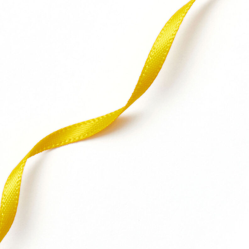 Saténová stuha [3 mm] – sluníčkově žlutá,  image number 3