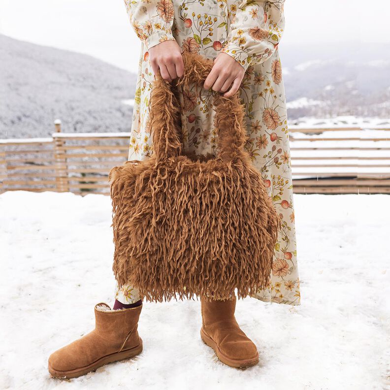 Umělá kožešina Jednobarevná péřová tkanina | Katia Fabrics – mocca, image number 8
