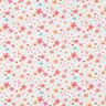 GOTS Bavlněný žerzej Barevné květy digitální potisk | Poppy Fabrics – bílá/meruňková,  thumbnail number 1