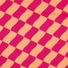 Měkké zvlněné kostky | Poppy Fabrics – výrazná jasně růžová/broskvově oranžová,  thumbnail number 1