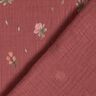 Mušelín / dvojitá mačkaná tkanina jemné květiny | by Poppy – burgundská červená,  thumbnail number 4