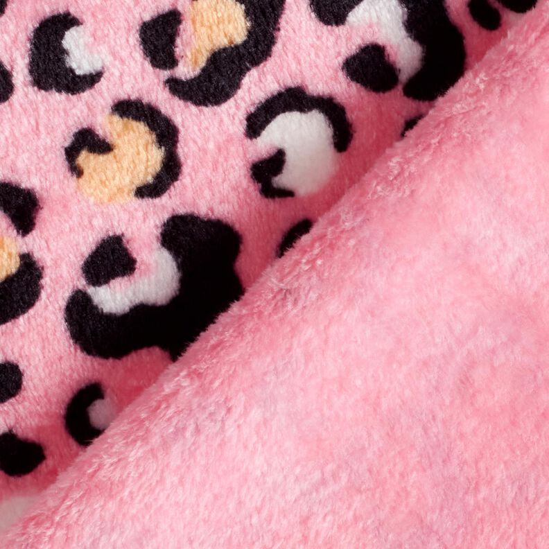 Hebký fleece Leopardí vzor – růžová, image number 4