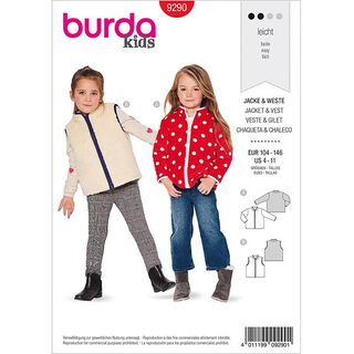 Bunda, Burda 9290 | 104-146, 