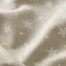 Dekorační látka Polopanama Hvězdy – přírodni/bílá,  thumbnail number 2