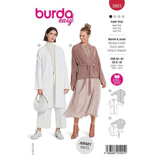 bunda / plášť | Burda 5883 | 34-44, 