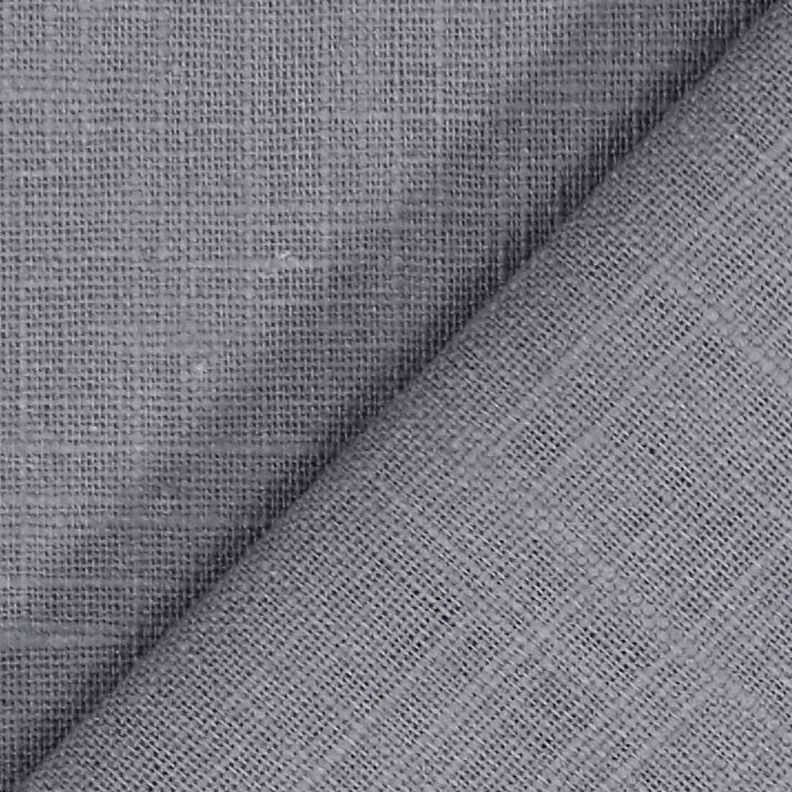 Lněná látka Ramie mix medium – šedá,  image number 4