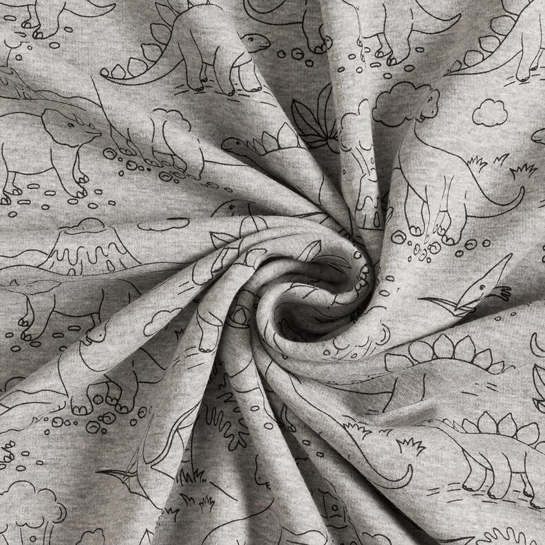 Alpenfleece Dinosauři – stříbrná/černá,  image number 3