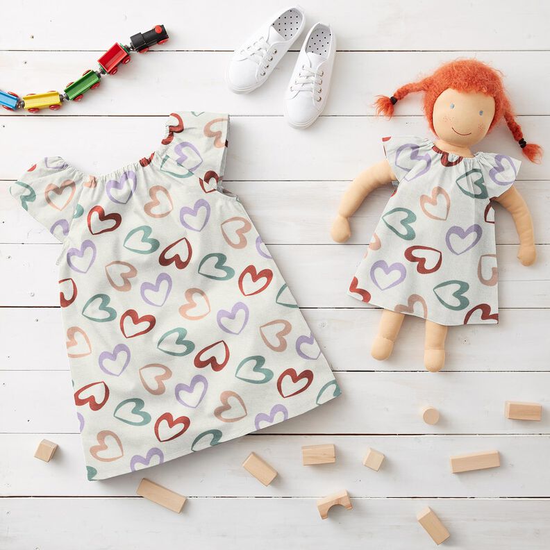 Bavln?n&yacute; žerzej Barevn&aacute; srd&iacute;?ka &ndash; b&iacute;l&aacute;/&scaron;e?&iacute;kov&aacute;,  image number 6