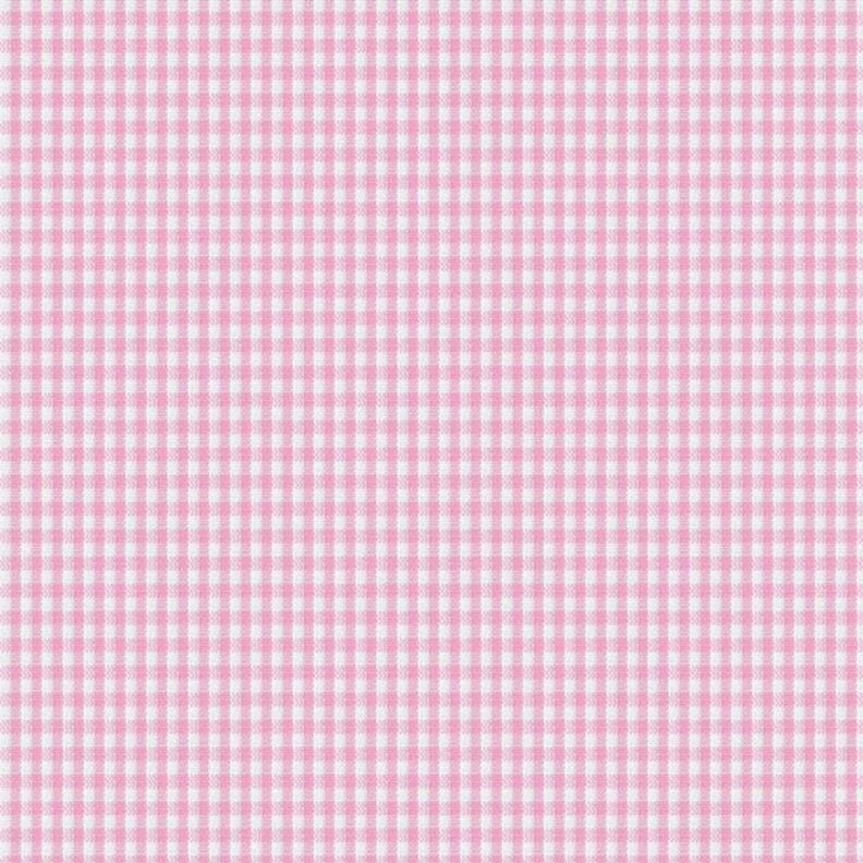 Bavlněný Vichy - 0,2 cm – růžová,  image number 1