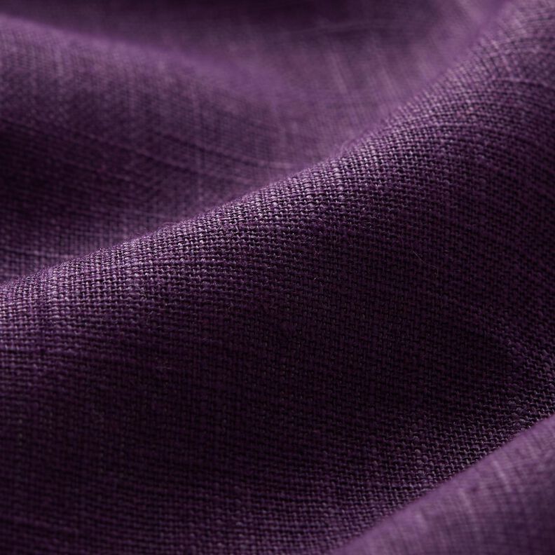 Lněná látka Ramie mix medium – barva lilku,  image number 2