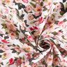 Viskóza mix romantických jarních květin – bílá,  thumbnail number 3