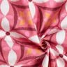 Dekorační látka Plátno Vzhled velké výšivky – pink/slonová kost,  thumbnail number 3