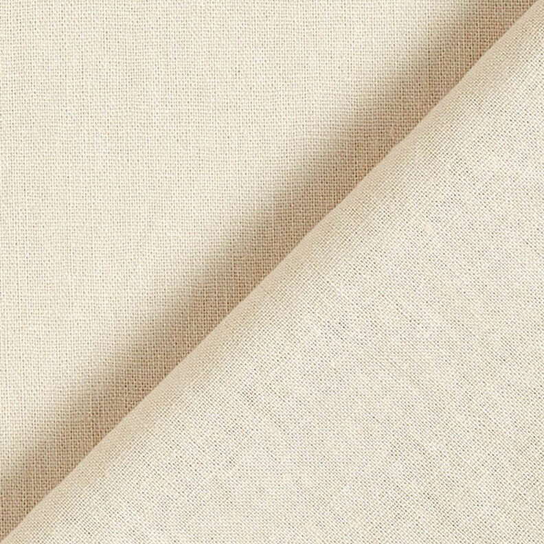Směs lnu a bavlny Jednobarevné provedení – béžová,  image number 3