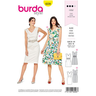 Pouzdrové šaty, Burda 6228 | 34 - 44, 