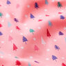 Bavlněná látka Popelín Mini jedle – pink/bílá,  thumbnail number 2