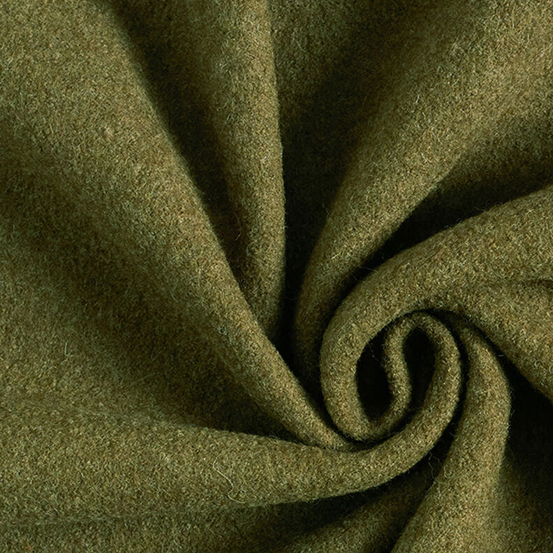 Valchovaný vlněný loden Melír – olivová,  image number 1