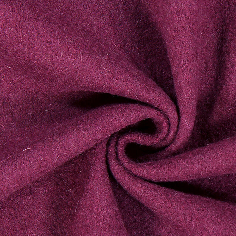 Valchovaný vlněný loden – purpurová,  image number 1