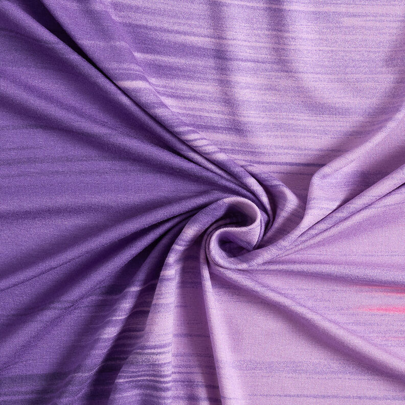 Viskózový žerzej Podélné pruhy s barevným přechodem – barva lilku/šeříková,  image number 5