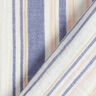 Mušelín / dvojitá mačkaná tkanina Pruhy barvené v přízi | Poppy – bílá/namornicka modr,  thumbnail number 4