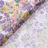 Bavlněná látka Kreton Moře květin – bílá/levandulová,  thumbnail number 4