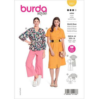 šaty/halenka  | Burda 5921 | 34-44, 