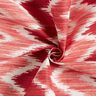 Povrstvená bavlna Ikatový vzor – červená/bílá,  thumbnail number 3