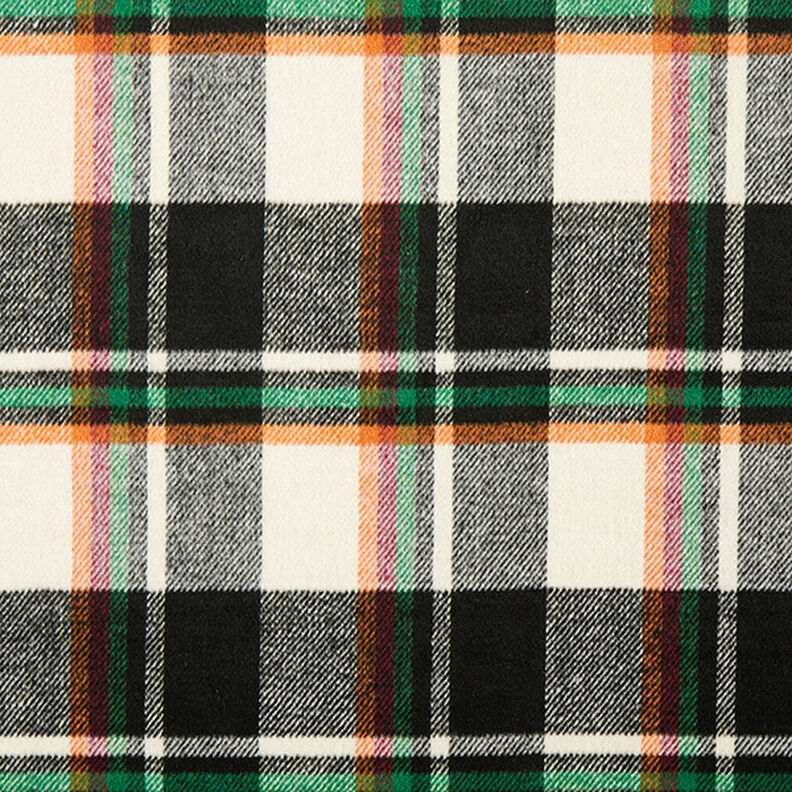 Kabátová látka barevné kostky – černá/bílá,  image number 1