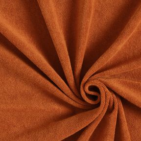 Froté látka Streč Jednobarevné provedení – terracotta, 