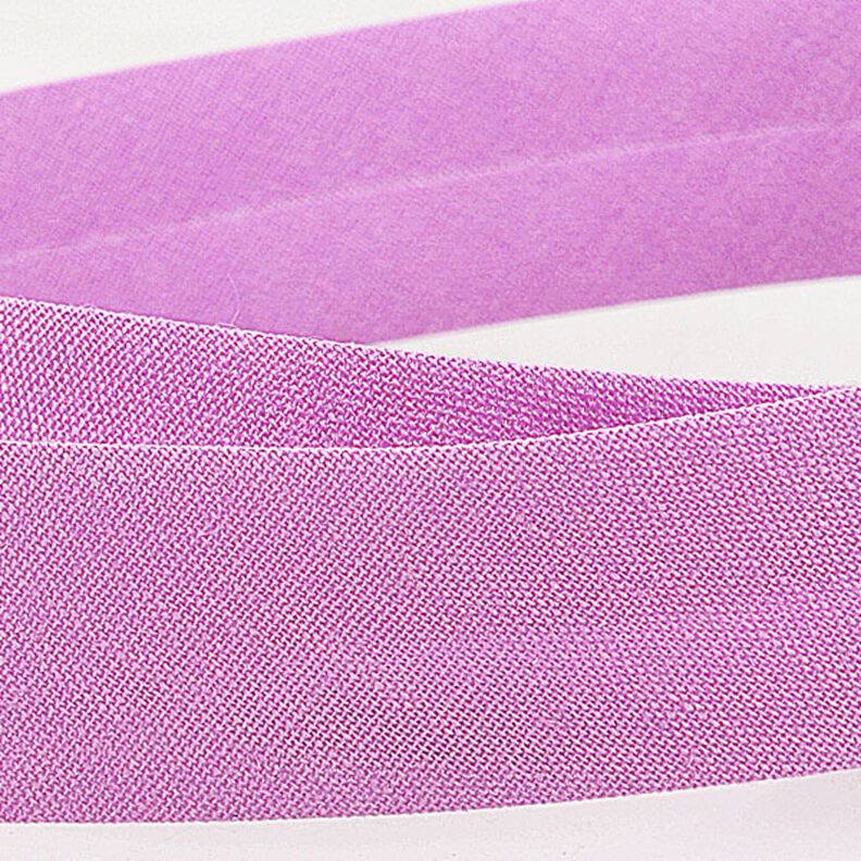 Šikmý proužek Polycotton [20 mm] – pastelově fialová,  image number 2