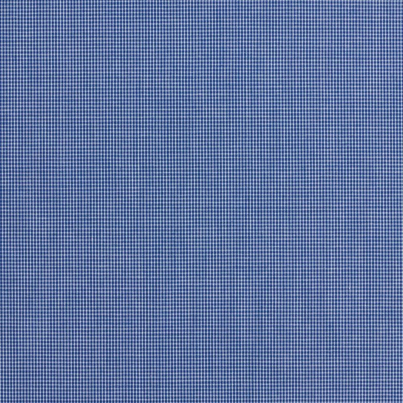 Košilová tkanina mini kostka – bílá/džínově modrá, image number 1