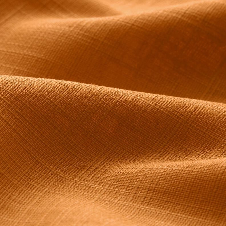 Lněná látka Ramie mix medium – karamelová, image number 2